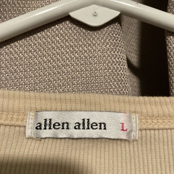 allen allen light yellow/tan buttoned long sleeve - Picture 5 of 5